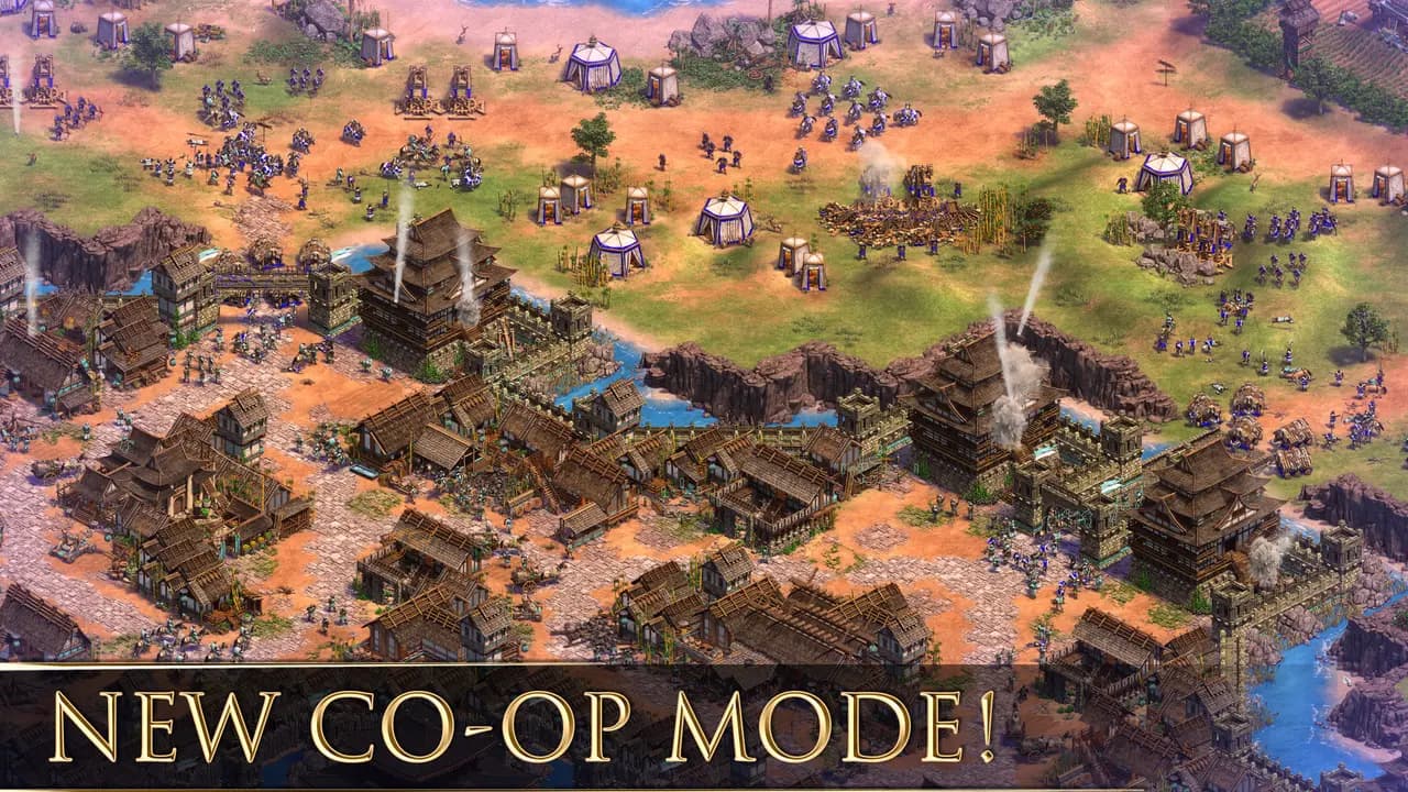 Age of Empires II: Definitive Edition-ის სათამაშო კადრი თამაშის მიმდინარეობისას.