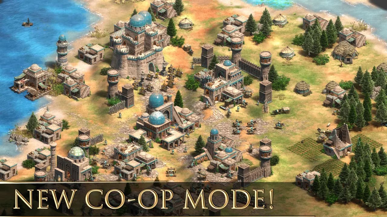 Age of Empires II: Definitive Edition-ის სათამაშო კადრი თამაშის მიმდინარეობისას.