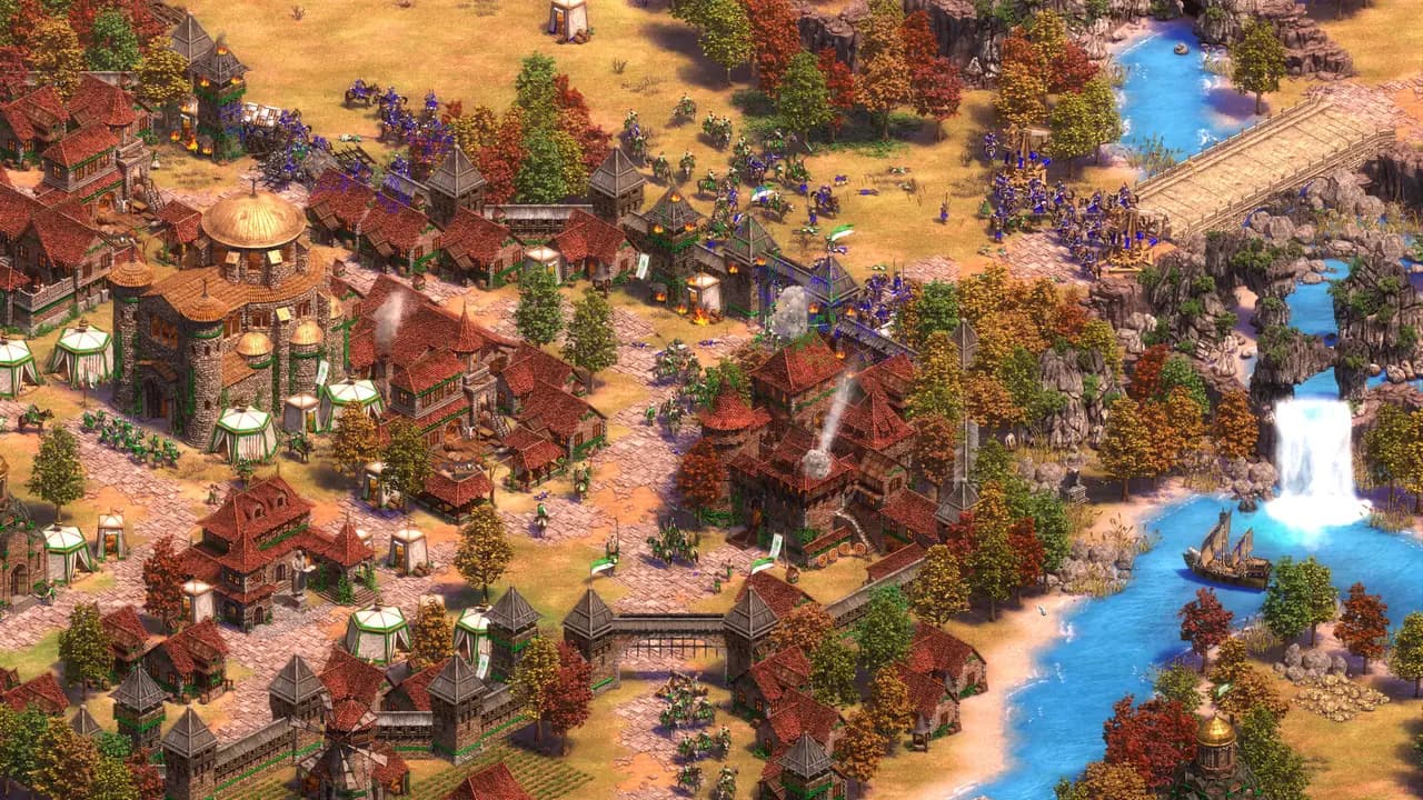 Age of Empires II: Definitive Edition-ის სათამაშო კადრი თამაშის მიმდინარეობისას.