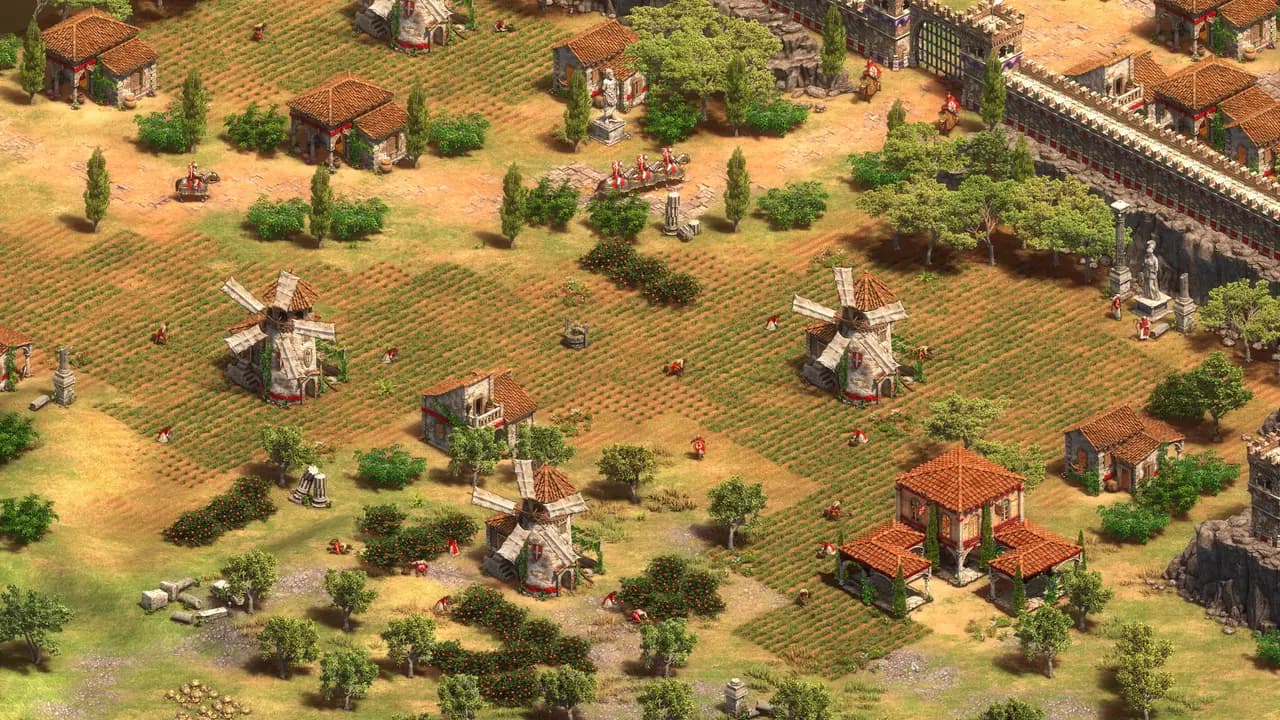 Age of Empires II: Definitive Edition-ის სათამაშო კადრი თამაშის მიმდინარეობისას.