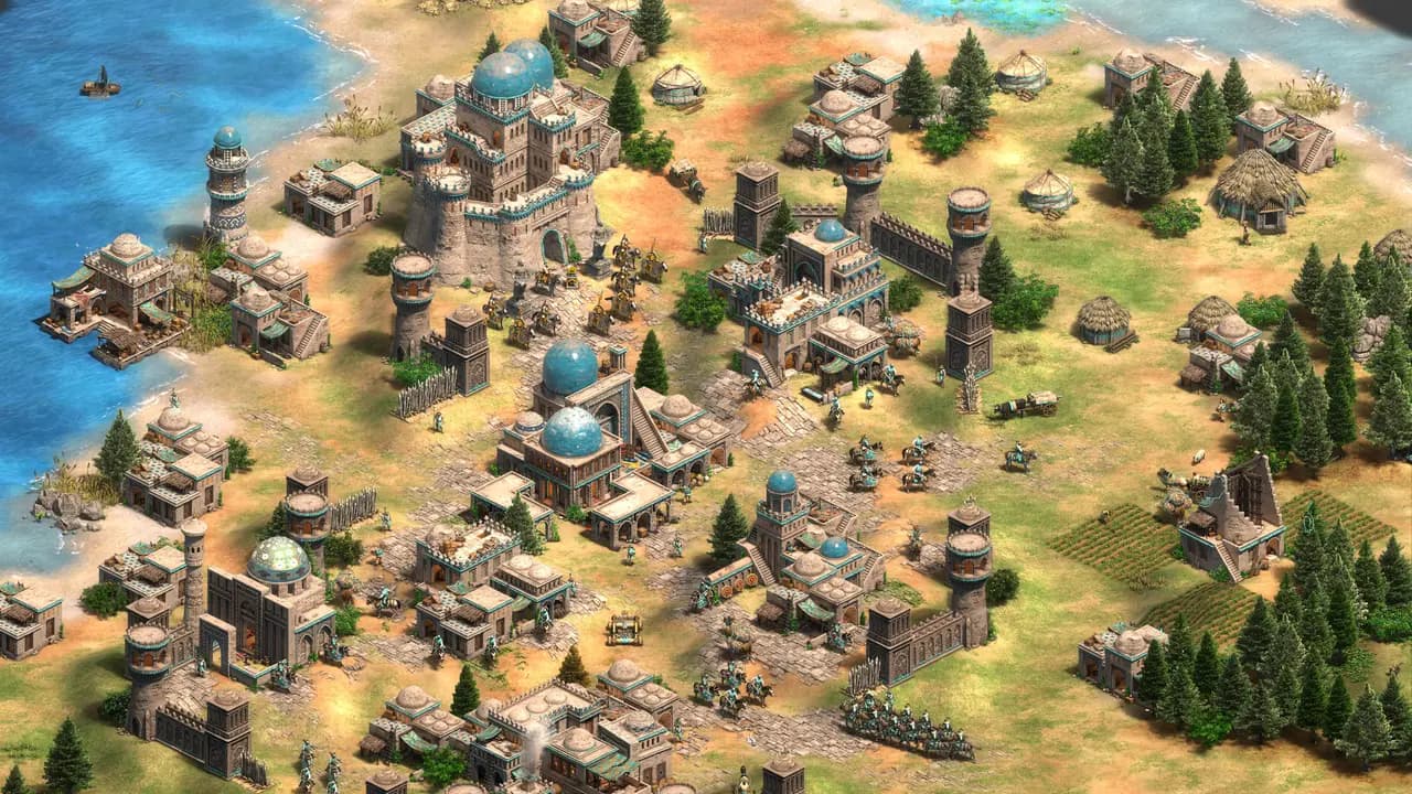 Age of Empires II: Definitive Edition-ის სათამაშო კადრი თამაშის მიმდინარეობისას.