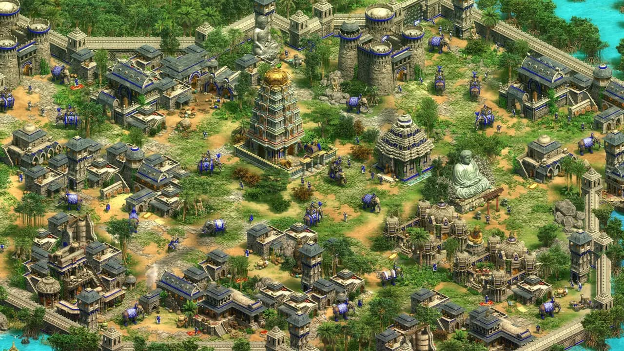 Age of Empires II: Definitive Edition-ის სათამაშო კადრი თამაშის მიმდინარეობისას.