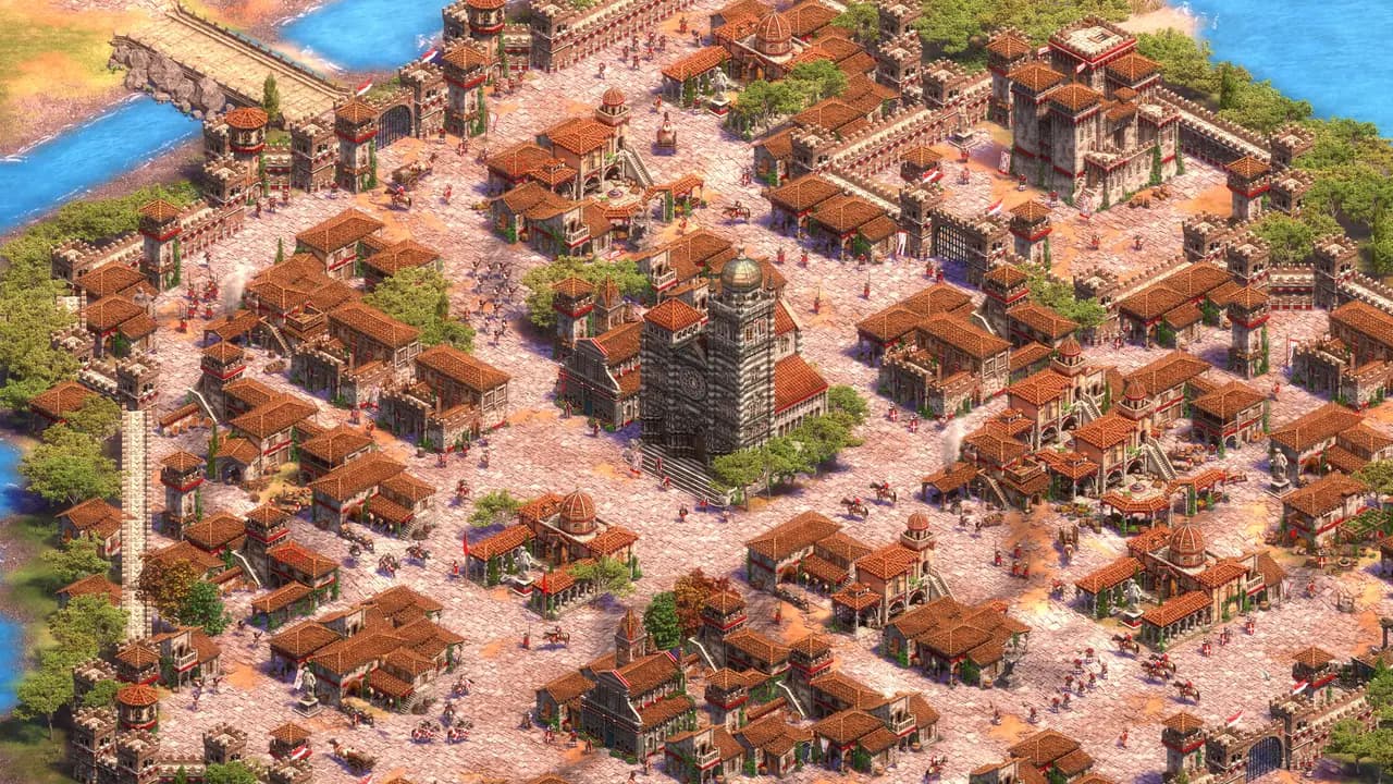 Age of Empires II: Definitive Edition-ის სათამაშო კადრი თამაშის მიმდინარეობისას.