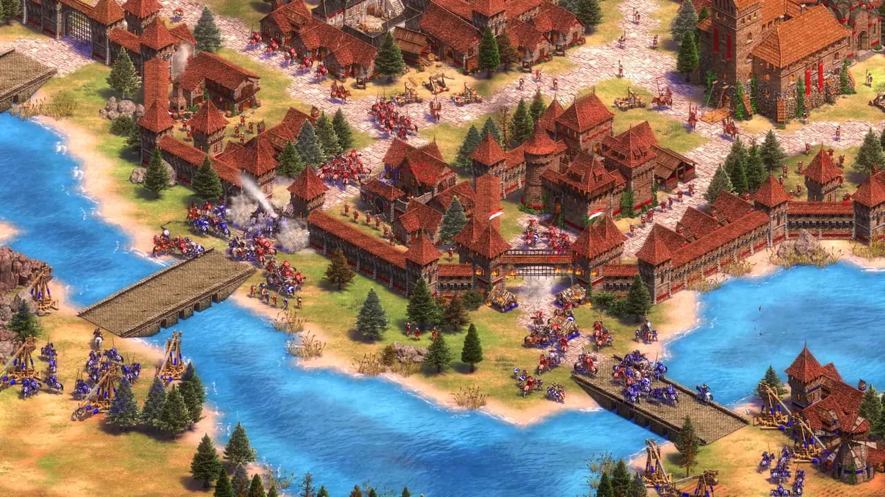 Age of Empires II: Definitive Edition-ის სათამაშო კადრი თამაშის მიმდინარეობისას.