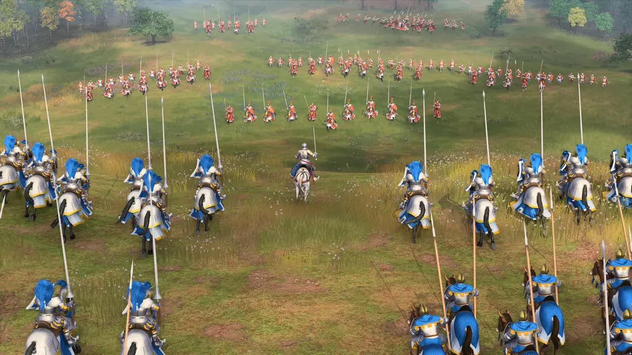 Age of Empires IV: Anniversary Edition-ის სათამაშო კადრი თამაშის მიმდინარეობისას.