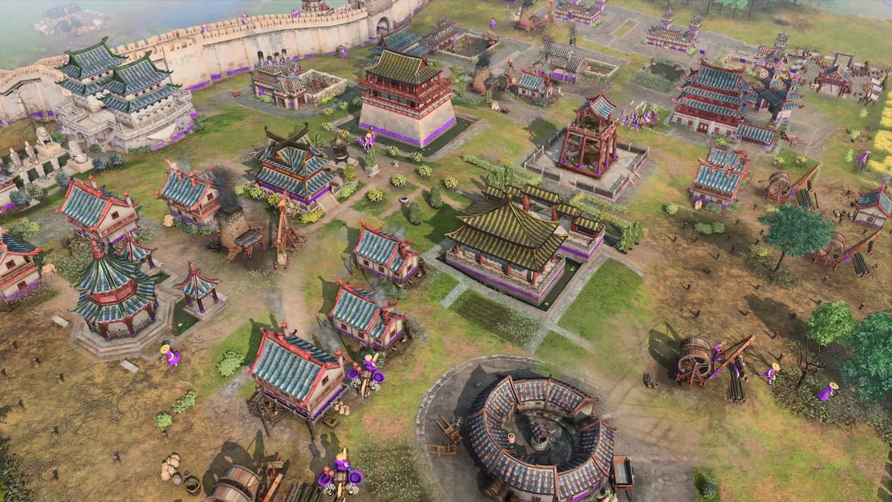 Age of Empires IV: Anniversary Edition-ის სათამაშო კადრი თამაშის მიმდინარეობისას.