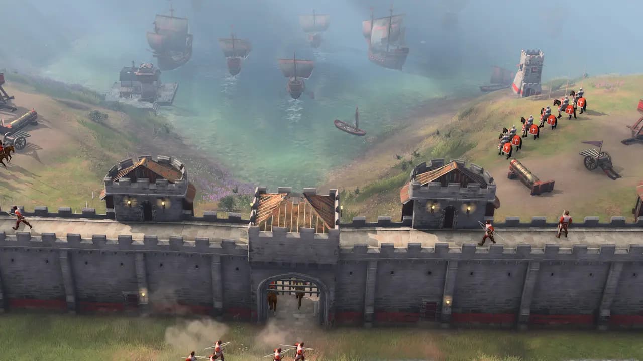 Age of Empires IV: Anniversary Edition-ის სათამაშო კადრი თამაშის მიმდინარეობისას.