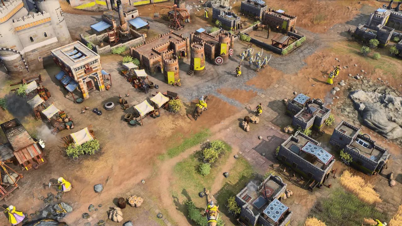 Age of Empires IV: Anniversary Edition-ის სათამაშო კადრი თამაშის მიმდინარეობისას.
