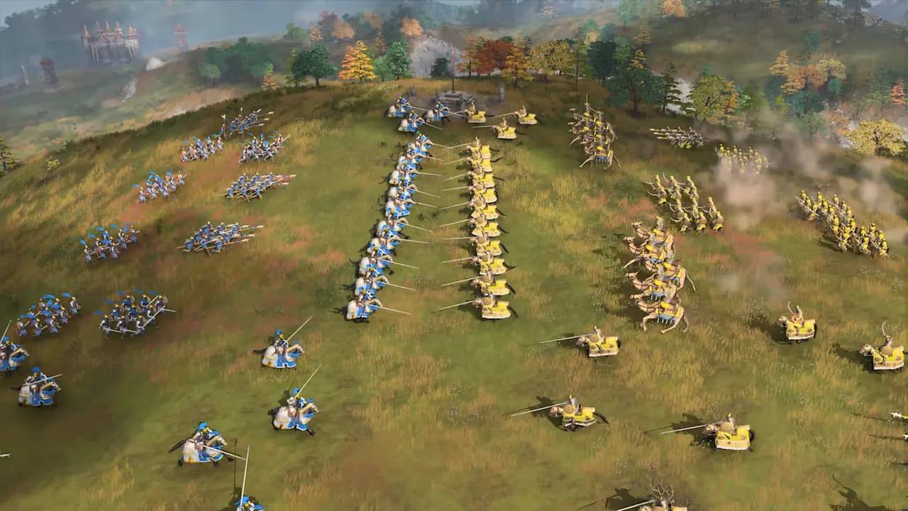 Age of Empires IV: Anniversary Edition-ის სათამაშო კადრი თამაშის მიმდინარეობისას.