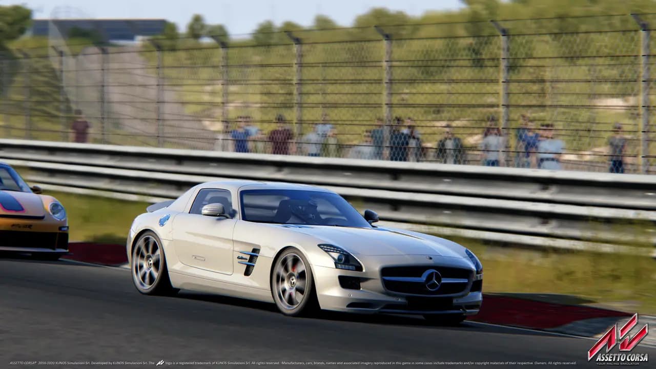 Assetto Corsa-ის სათამაშო კადრი თამაშის მიმდინარეობისას.