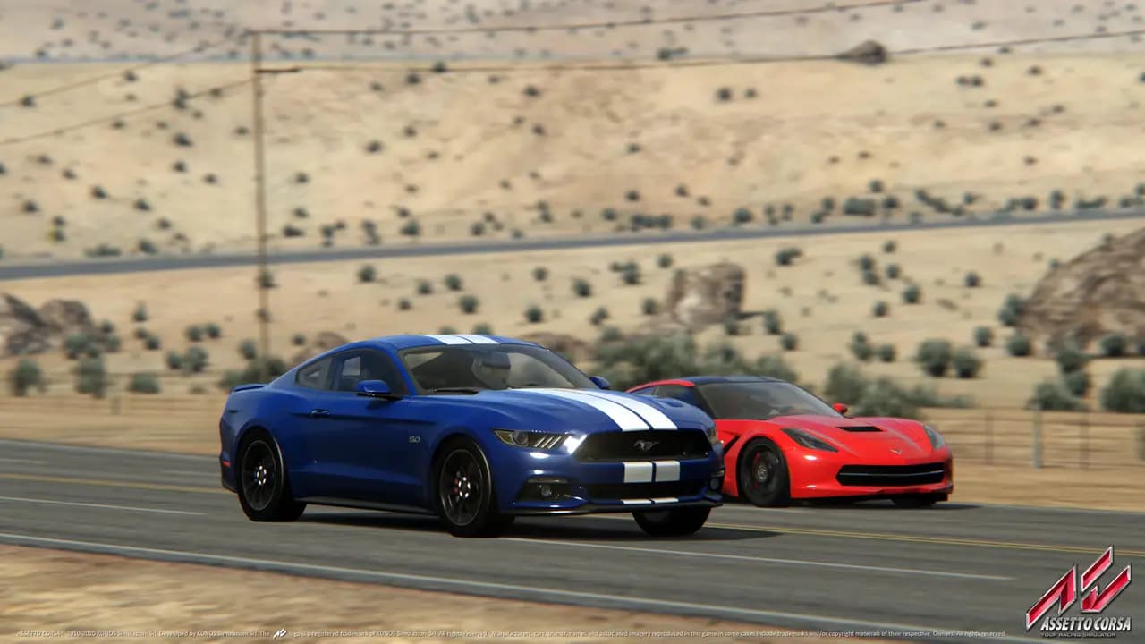 Assetto Corsa-ის სათამაშო კადრი თამაშის მიმდინარეობისას.