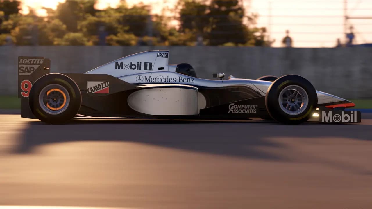 Automobilista 2-ის სათამაშო კადრი თამაშის მიმდინარეობისას.