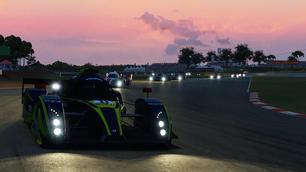 Automobilista 2-ის სათამაშო კადრი თამაშის მიმდინარეობისას.