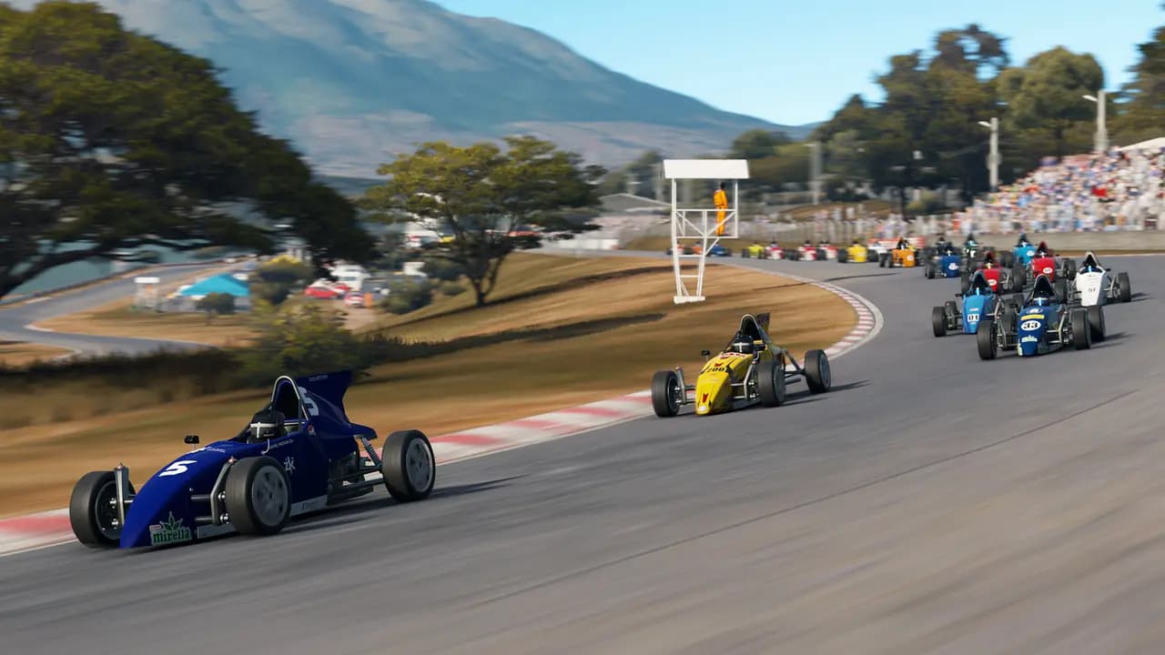 Automobilista 2-ის სათამაშო კადრი თამაშის მიმდინარეობისას.