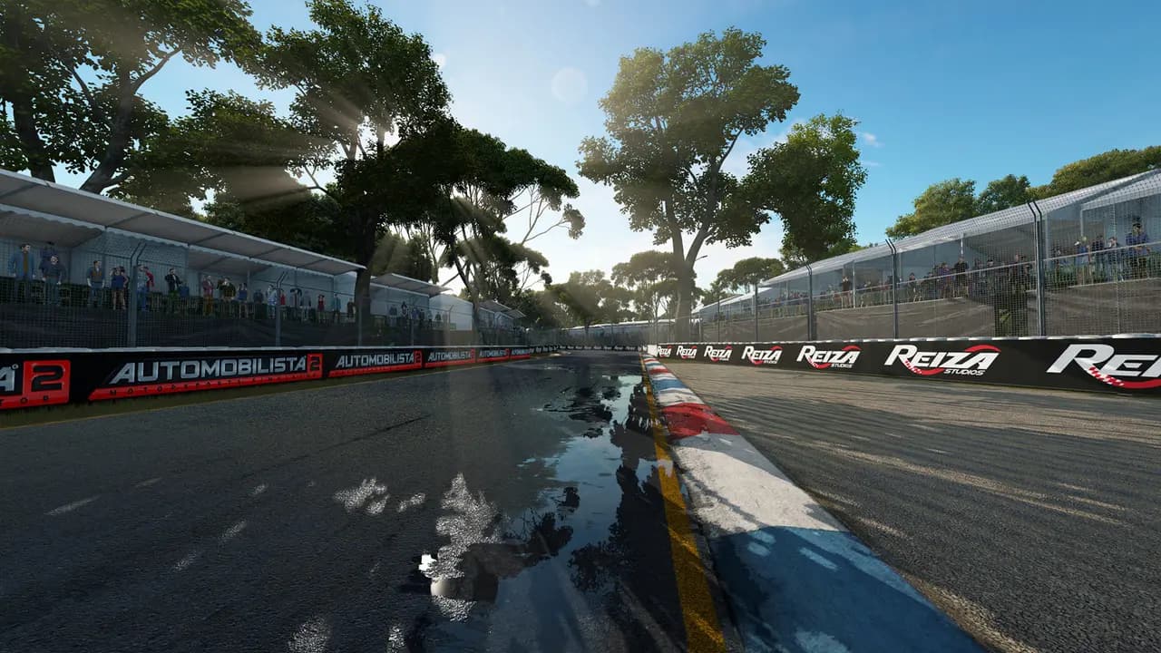 Automobilista 2-ის სათამაშო კადრი თამაშის მიმდინარეობისას.