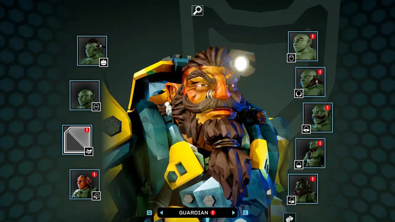 Deep Rock Galactic: Rogue Core-ის სათამაშო კადრი თამაშის მიმდინარეობისას.