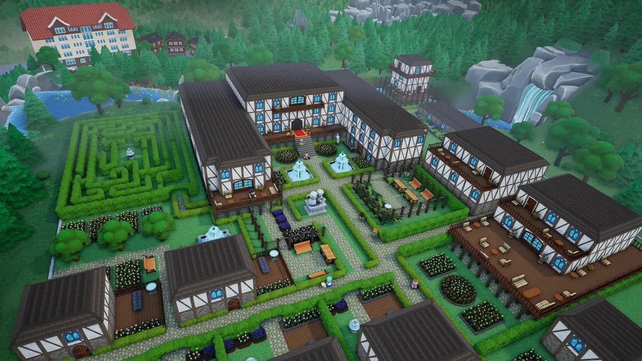 Hotel Architect-ის სათამაშო კადრი თამაშის მიმდინარეობისას.