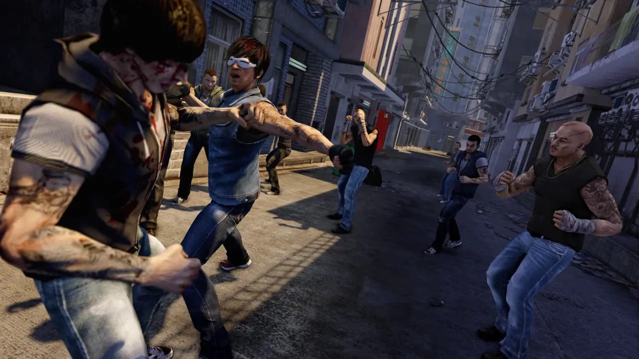 Sleeping Dogs: Definitive Edition-ის სათამაშო კადრი თამაშის მიმდინარეობისას.