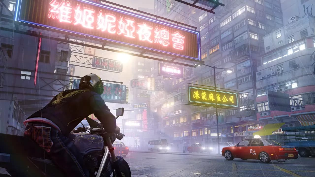 Sleeping Dogs: Definitive Edition-ის სათამაშო კადრი თამაშის მიმდინარეობისას.