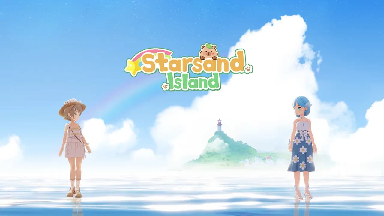 Starsand Island-ის სათამაშო კადრი თამაშის მიმდინარეობისას.
