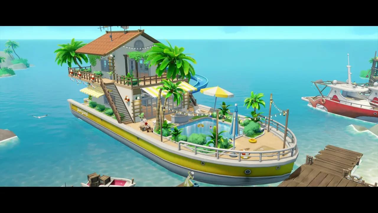 Starsand Island-ის სათამაშო კადრი თამაშის მიმდინარეობისას.