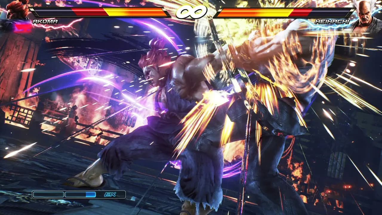TEKKEN 7-ის სათამაშო კადრი თამაშის მიმდინარეობისას.
