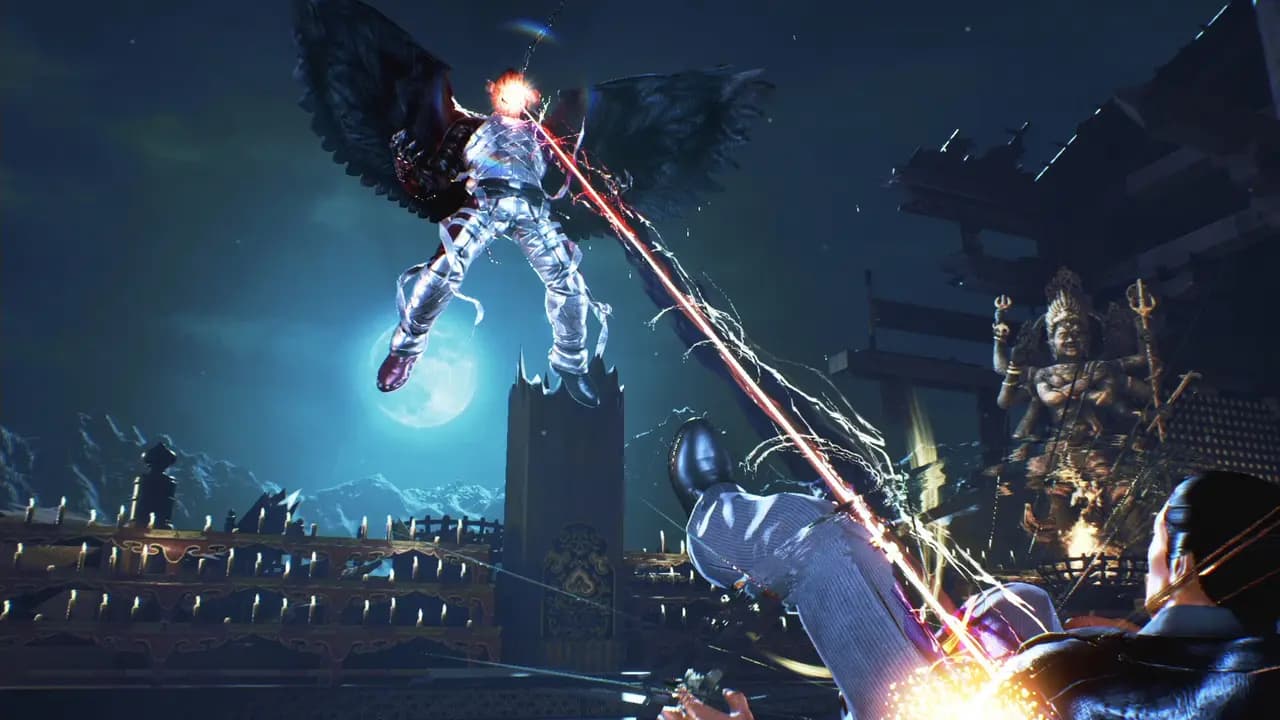 TEKKEN 7-ის სათამაშო კადრი თამაშის მიმდინარეობისას.