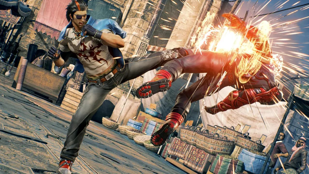 TEKKEN 7-ის სათამაშო კადრი თამაშის მიმდინარეობისას.