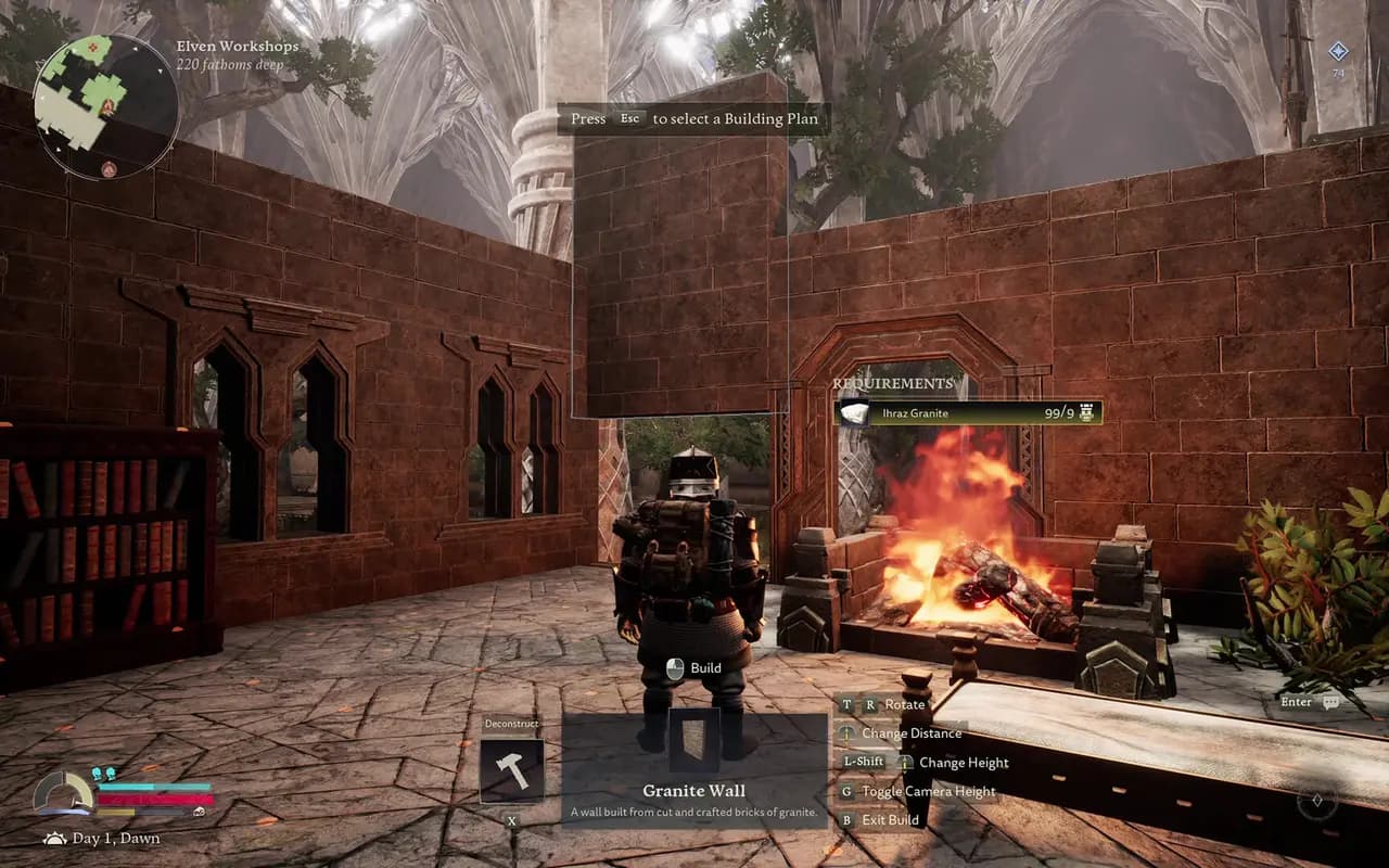 The Lord of the Rings: Return to Moria™-ის სათამაშო კადრი თამაშის მიმდინარეობისას.