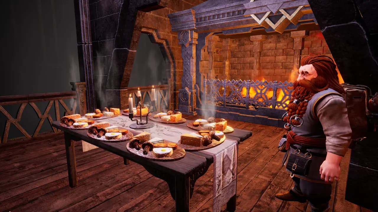 The Lord of the Rings: Return to Moria™-ის სათამაშო კადრი თამაშის მიმდინარეობისას.