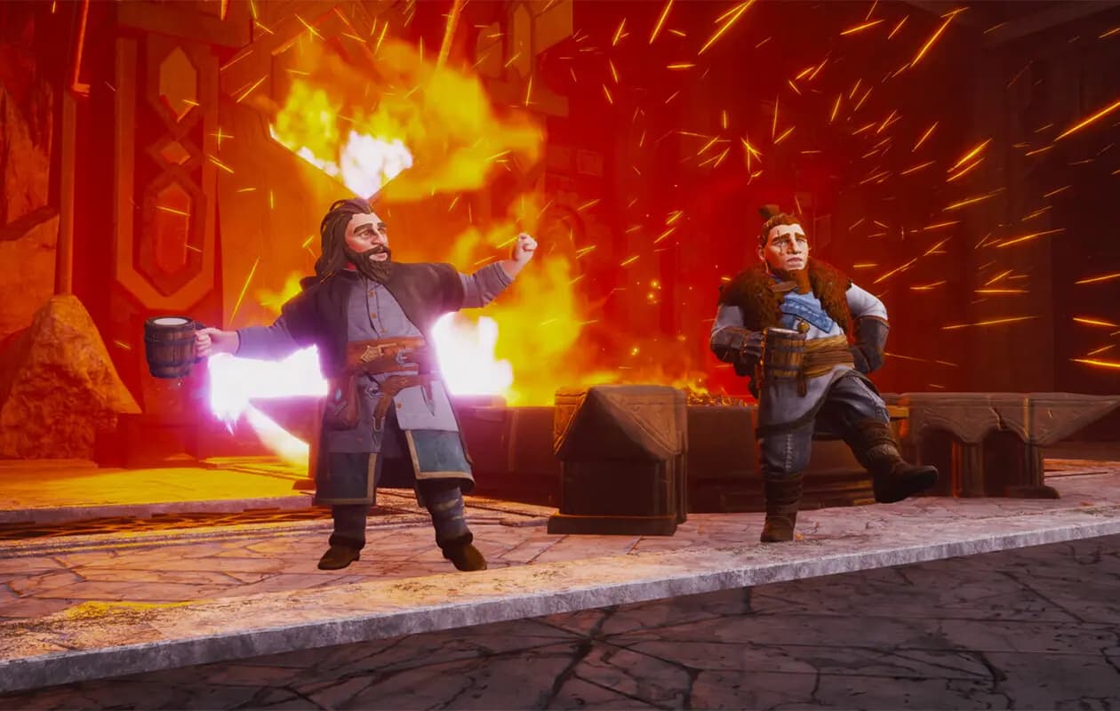 The Lord of the Rings: Return to Moria™-ის სათამაშო კადრი თამაშის მიმდინარეობისას.