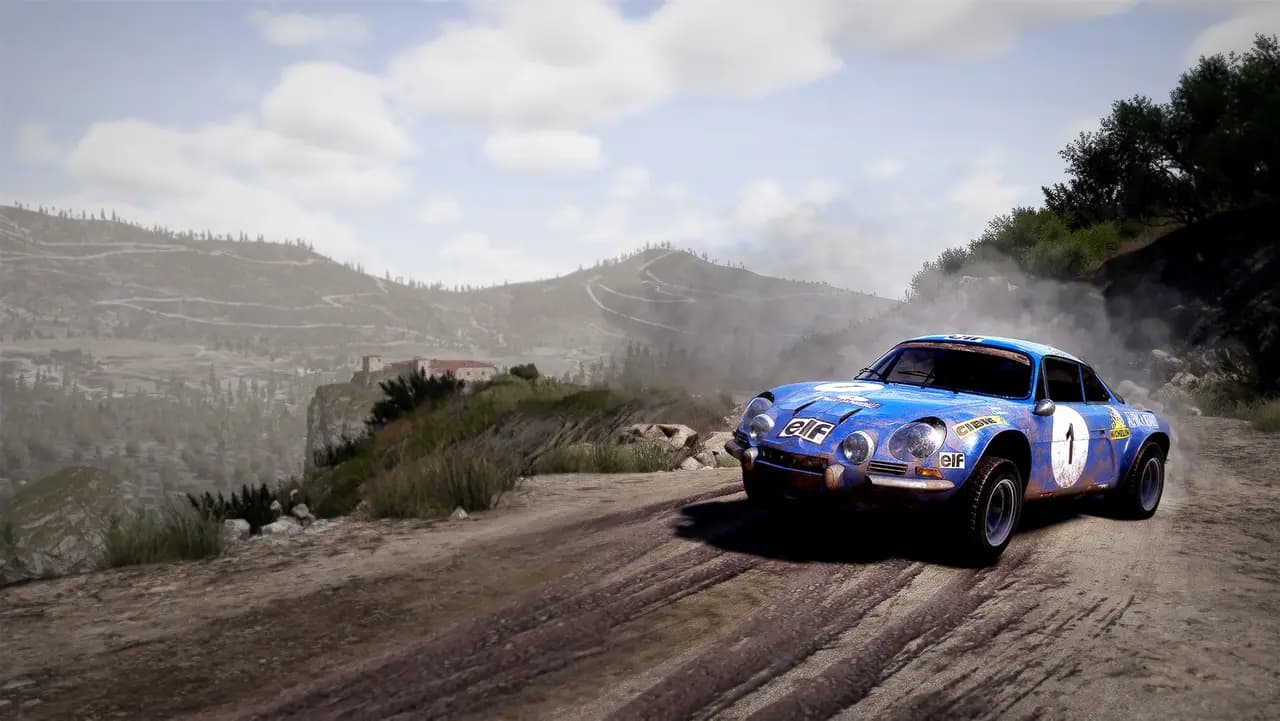 WRC 10 FIA World Rally Championship-ის სათამაშო კადრი თამაშის მიმდინარეობისას.