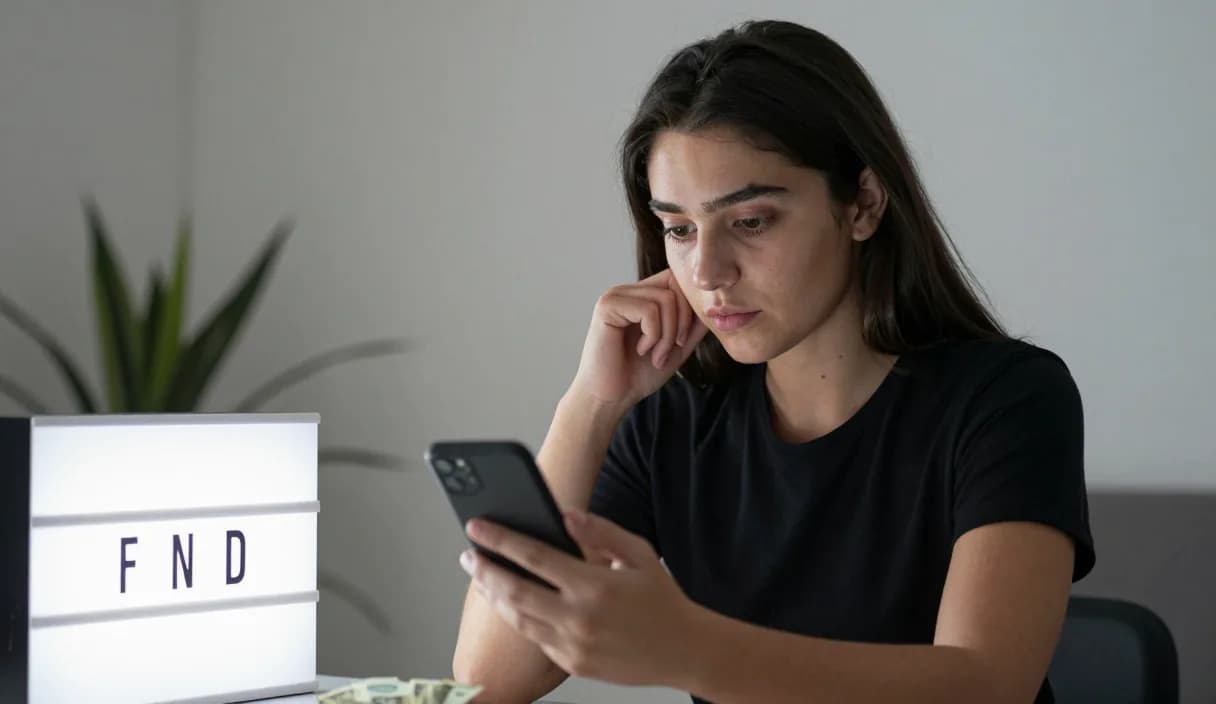 A money transfer for a product photographer on a phone