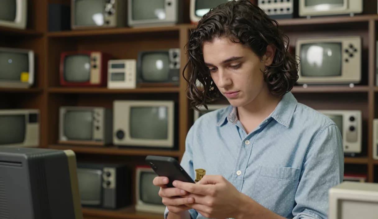 A money transfer for a vintage seller on a phone