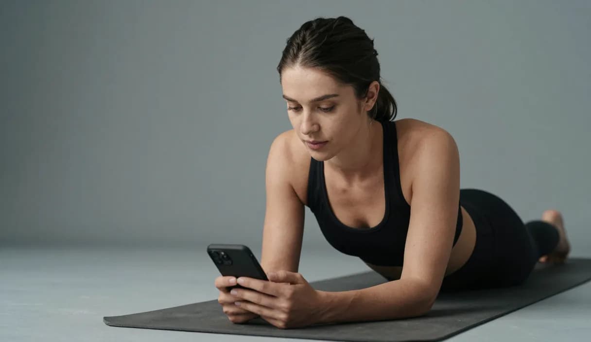 A money transfer for a yoga retreat leader on a phone