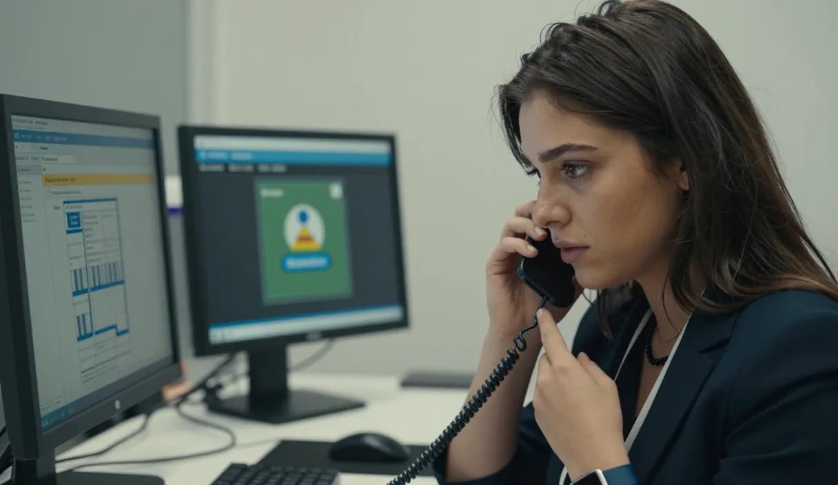 A money transfer for an alarm monitoring operator on a phone