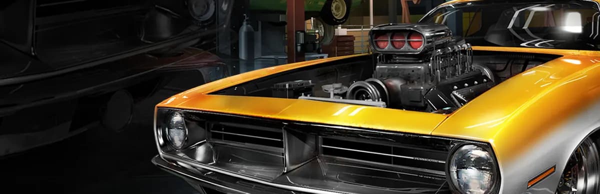 Car Mechanic Simulator 2018-ის ოფიციალური არტი. ჟანრი რბოლა, სტუდია Red Dot Games.