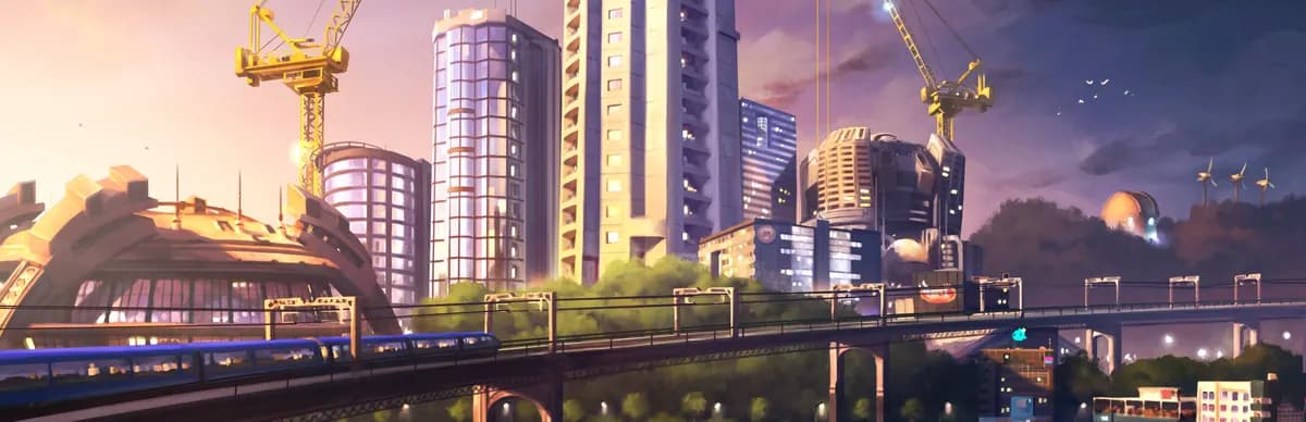 Cities: Skylines-ის ოფიციალური არტი. ჟანრი სიმულატორი, სტუდია Colossal Order.