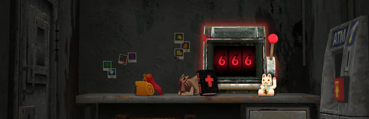 CloverPit-ის ოფიციალური არტი. ჟანრი ექშენი, სტუდია Panik Arcade.
