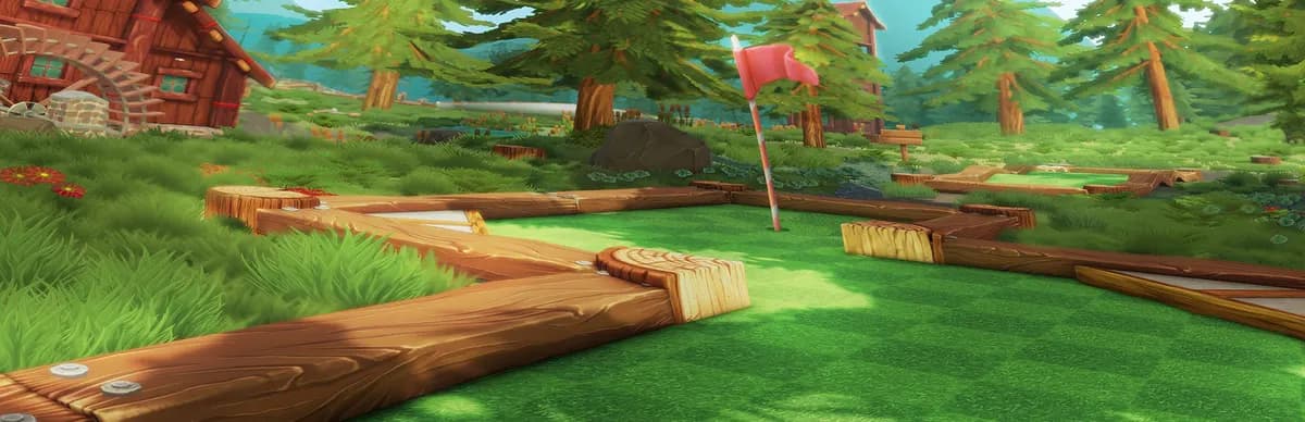 Golf With Your Friends-ის ოფიციალური არტი. ჟანრი მსუბუქი, სტუდია Blacklight Interactive.