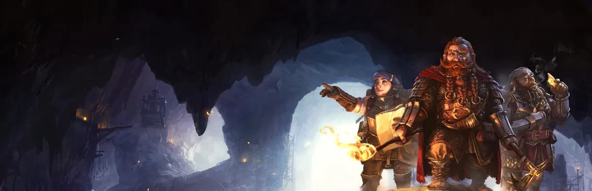 The Lord of the Rings: Return to Moria™-ის ოფიციალური არტი. ჟანრი ექშენი, სტუდია Free Range Games.