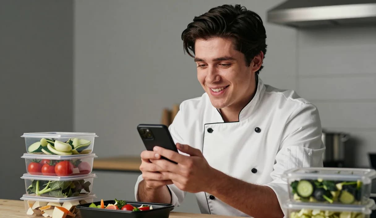 A money transfer for a meal prep cook on a phone