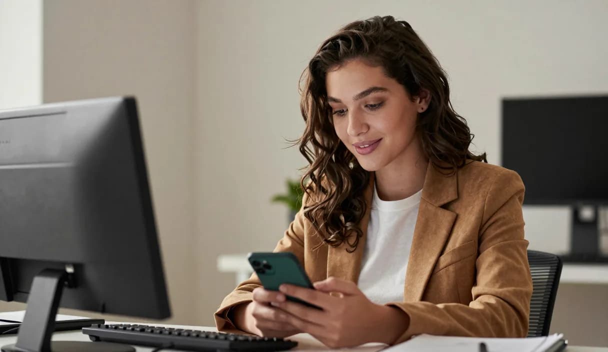 A money transfer for a study abroad advisor on a phone